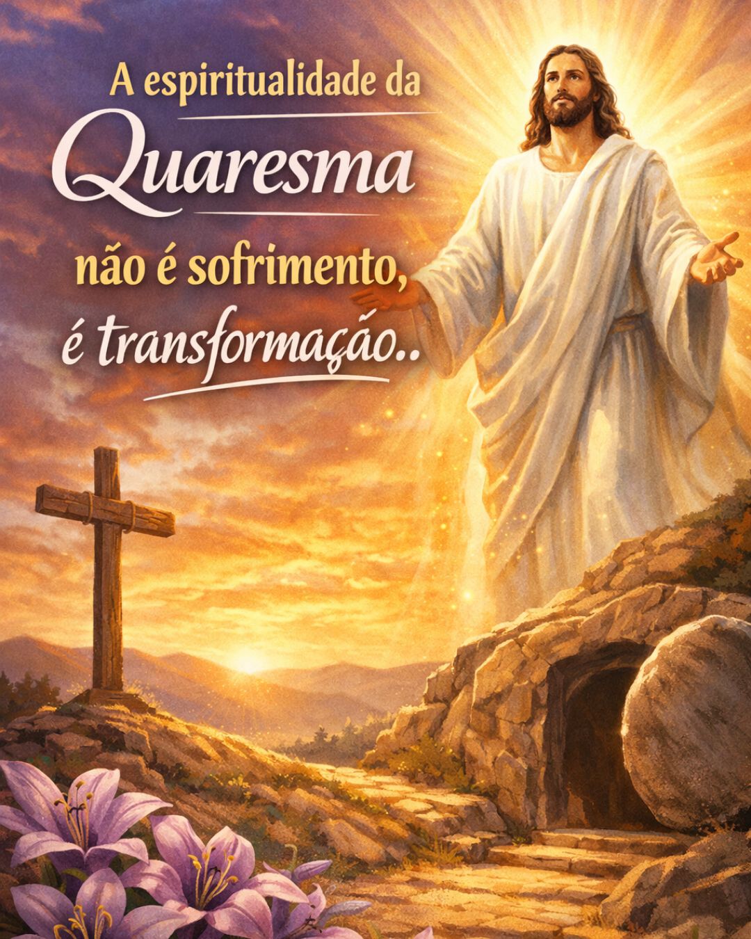 A espiritualidade da Quaresma não é sofrimento, é transformação.
