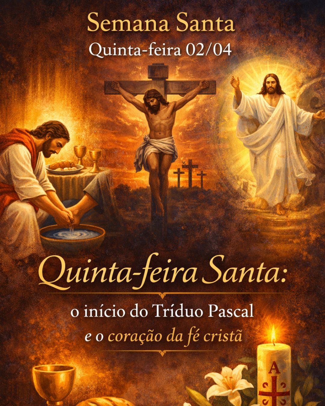 Quinta-feira Santa: o início do Tríduo Pascal e o coração da fé cristã
