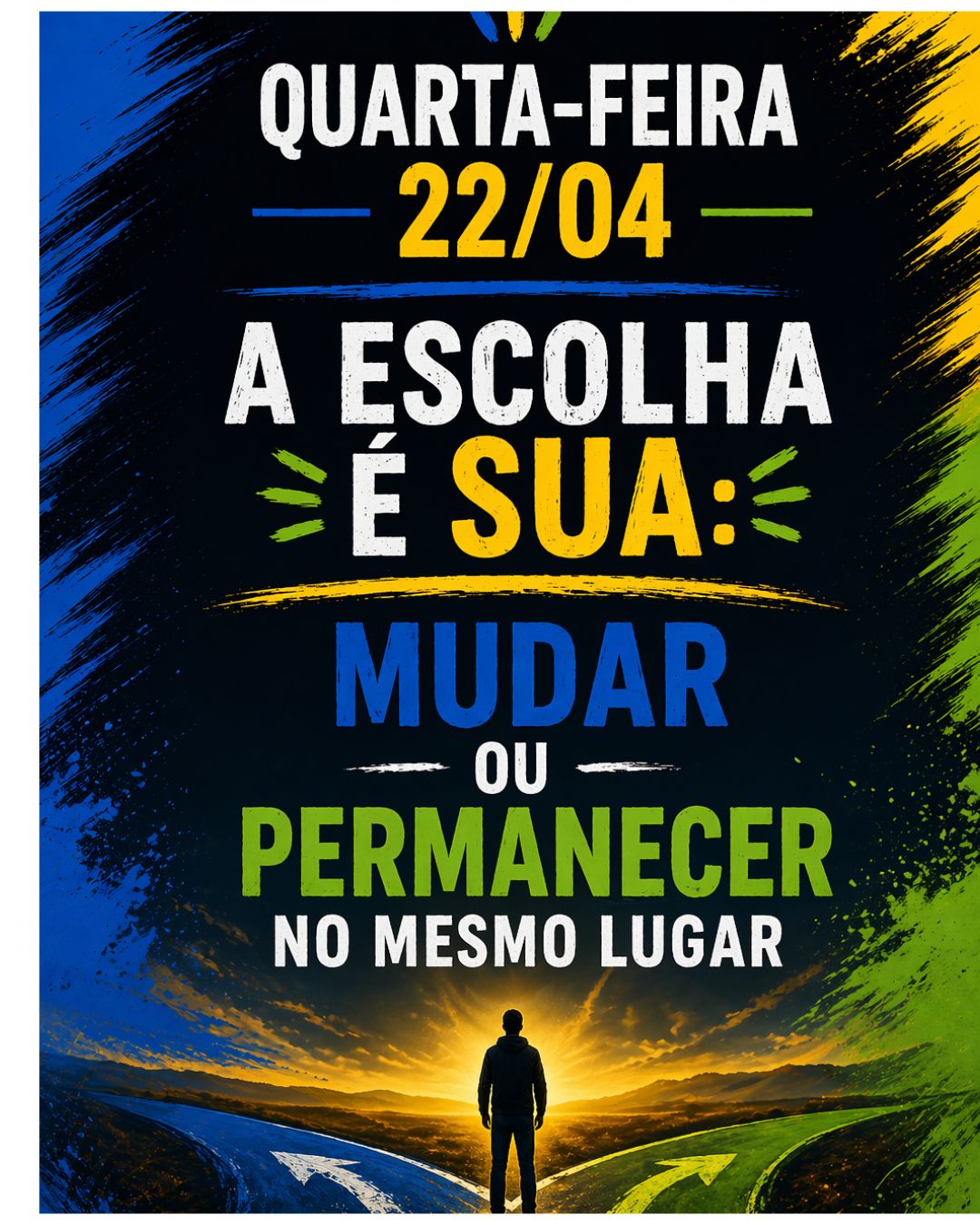 A Escolha é Sua: Mudar ou Permanecer no Mesmo Lugar