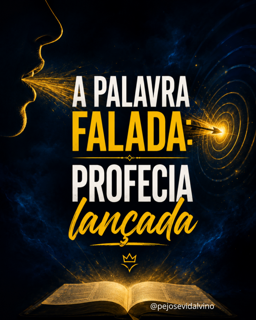 A palavra falada: profecia lançada.