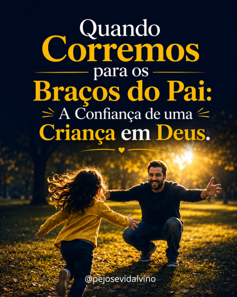 Quando Corremos para os Braços do Pai: A Confiança de uma Criança em Deus