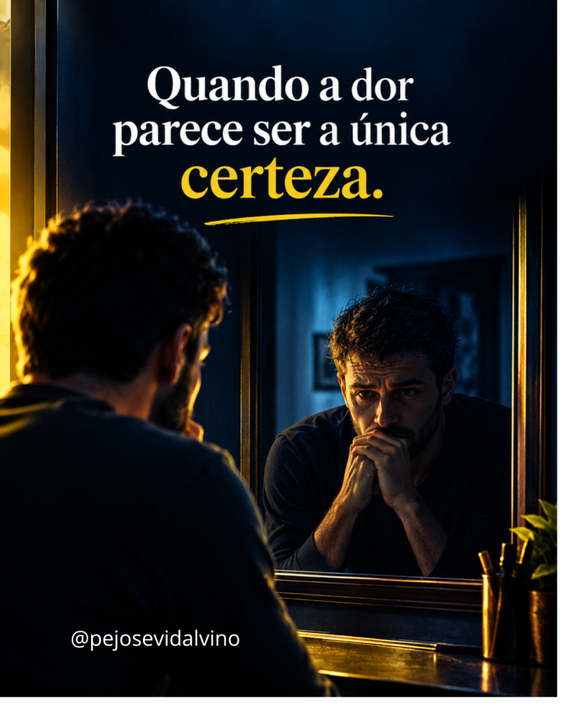 Quando a dor parece ser a única certeza