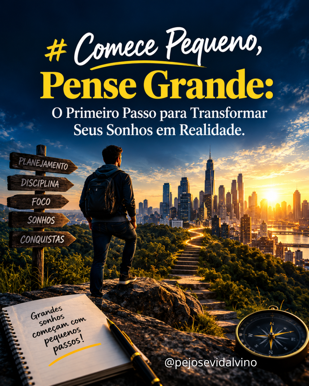 Comece Pequeno, Pense Grande: O Primeiro Passo para Transformar Seus Sonhos em Realidade